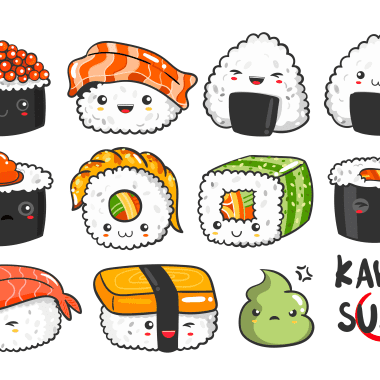 Illustrator tutorial: how to draw sushi